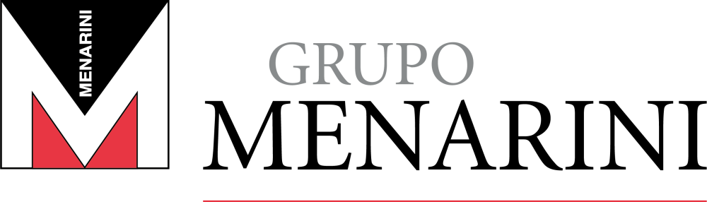 Grupo Menarini- Logo rojo y negro